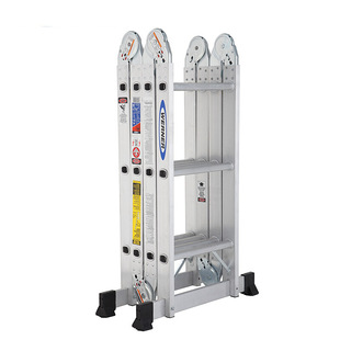 Stable M1A-6-12B Aluminum Alloy Herringbone Ladder 1.8 m Industrial Ladder Thickened Folding Ladder Multifunctional Ladder Straight Ladder