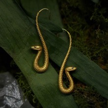 《灵蛇》原创设计蛇长耳环耳饰耳钩金复古埃及气质神秘中古
