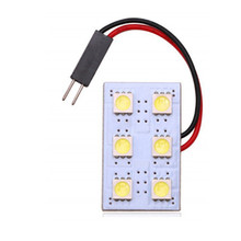 汽车led阅读灯6SMD室内灯改装通用内饰灯车顶灯车厢灯后备箱灯泡