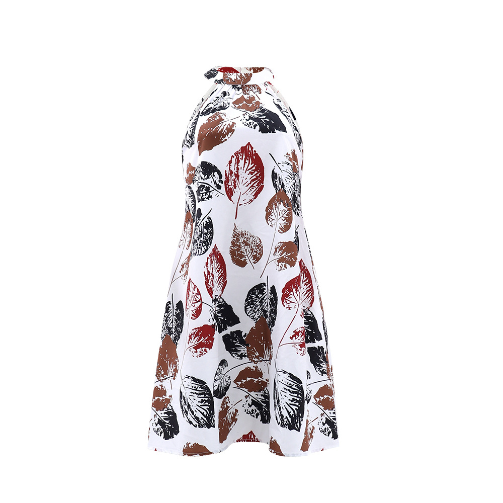 Printed Halter Summer Dress