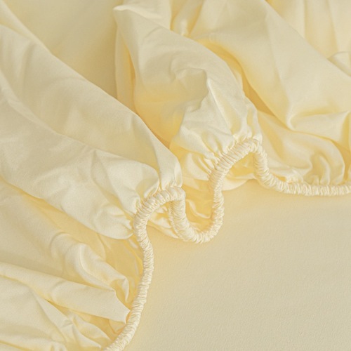Simple Solid-Color Fitted Sheet, Single Piece, Non-Slip Bed Cover, Full-Encasement for Simmons Mattress, Dustproof Protective Cover for Home & Bedroom