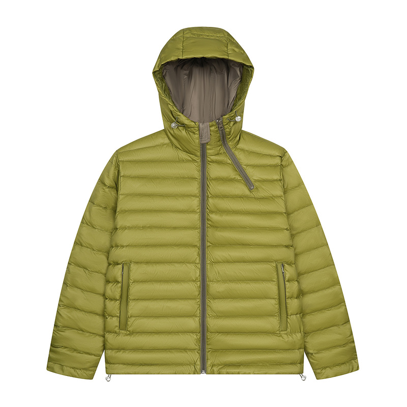 8969 Street Fashion 50 White Duck High-End Snowproof Windproof Solid Color Design Jacket Unisex Loose Warm down Jacket