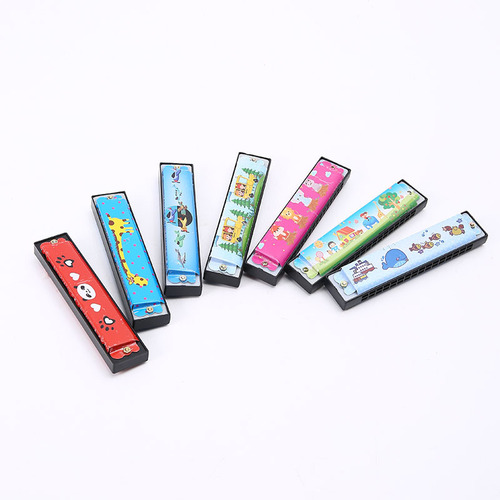 Children's Tin Harmonica 16 Holes Kindergarten Elementary Student Beginner Blowing Instrument Mouth Harmonica Toy