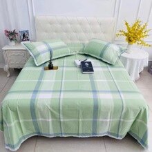 加厚纯棉细纱老粗布凉席三件套全棉床单空调席可机洗折叠夏季软席