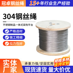 304ステンレスワイヤロープ7*7-7*19物干し用ワイヤロープクレーンのタワークレーン牽引304ワイヤロープ