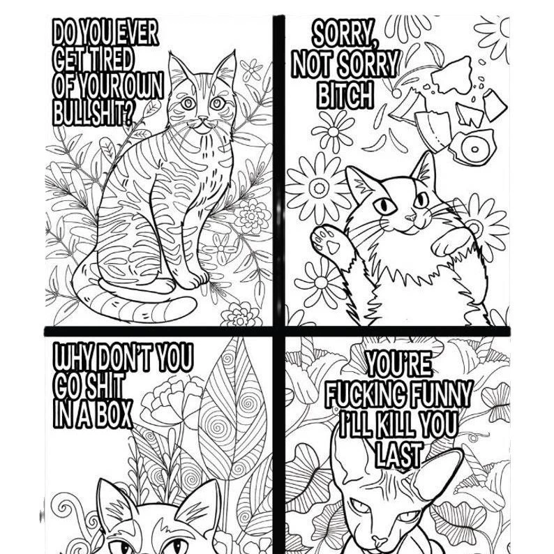 Матюгальники кошки Catitude Раскраска для кота Раскраска для кота