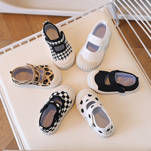 Baby Girl Canvas Shoes 2025 Spring & Fall Versatile Kindergarten Indoor Shoes Kidsren's Sneakers Flats Kidsren's Shoes Small White Shoes
