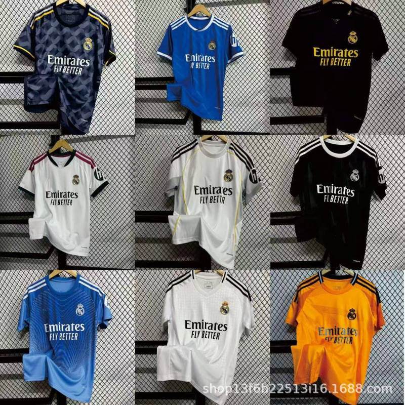 2627 Real Madrid Jersey Realmadrid Brazil Home and Away Champions League Version Fan Edition Cross-Border Football Jersey Special Edition 2627 Real Madrid Jersey Realmadrid Brazil Home and Away Champions League Version Fan Edition Cross-Border Football Jersey Special Edition