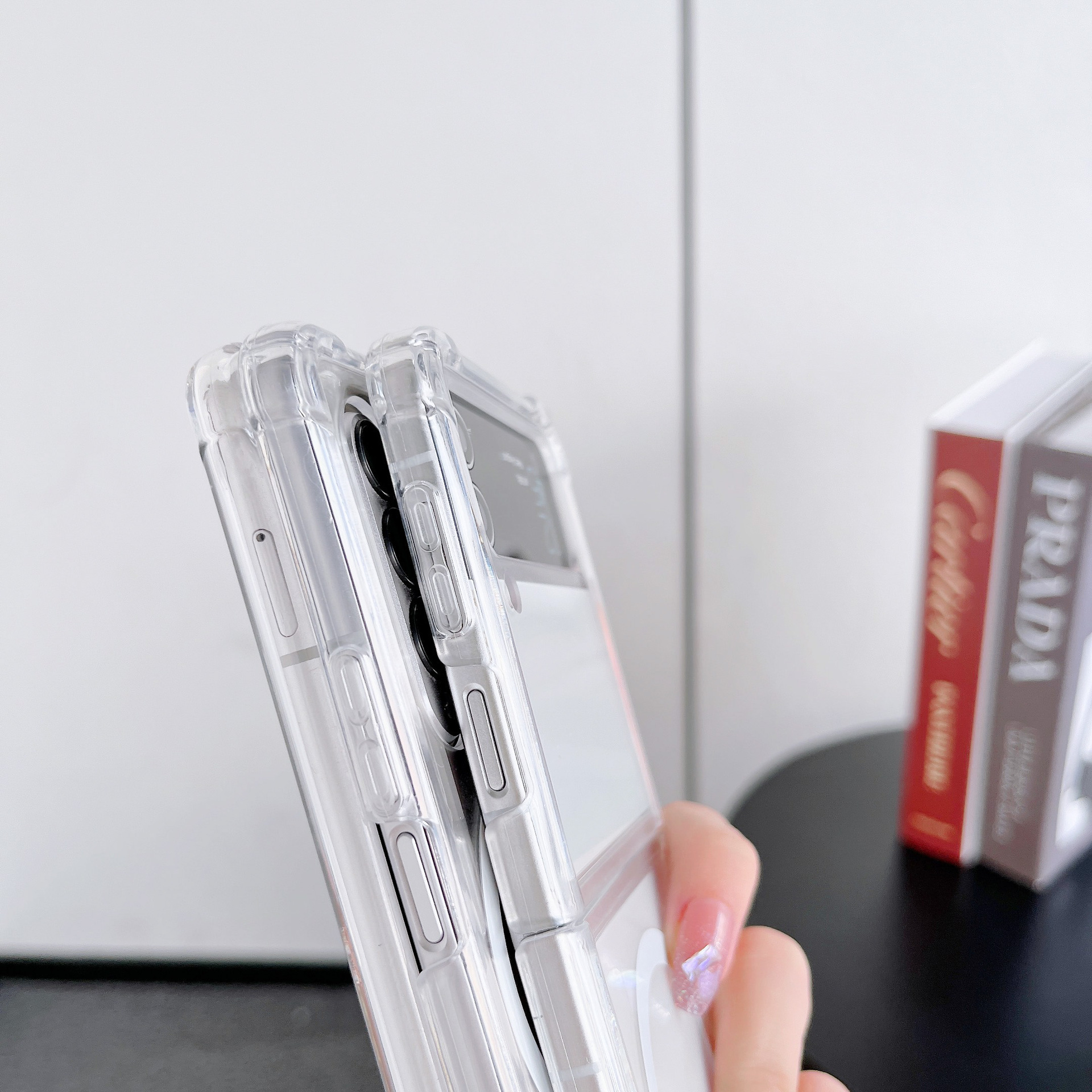 Kompatible Samsung Fold6 Vier-Ecken-Stoßfeste Magnetische Z Fold5/4/ 70% Rabatt Stapelbare Transparente Handyhülle_voghion.com