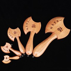 Factory Wholesale Peach Wood Axe Pendant Shelf Decor Wood Carving Wedding Sitting Fortune Home Furnishing Moving House Scenic Area Home Use Living Room Pendant