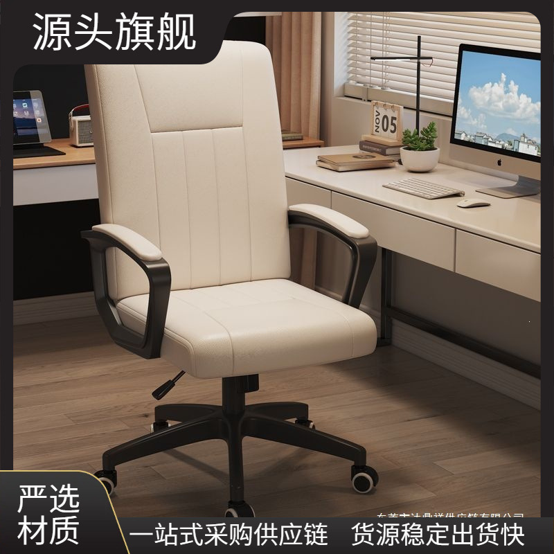 Computer Chair, Home Office Chair, Dormitory Study Room Conference Chair, Comfortable Backrest Chair for Long Sitting, Adjustable Height, Swivel Chair