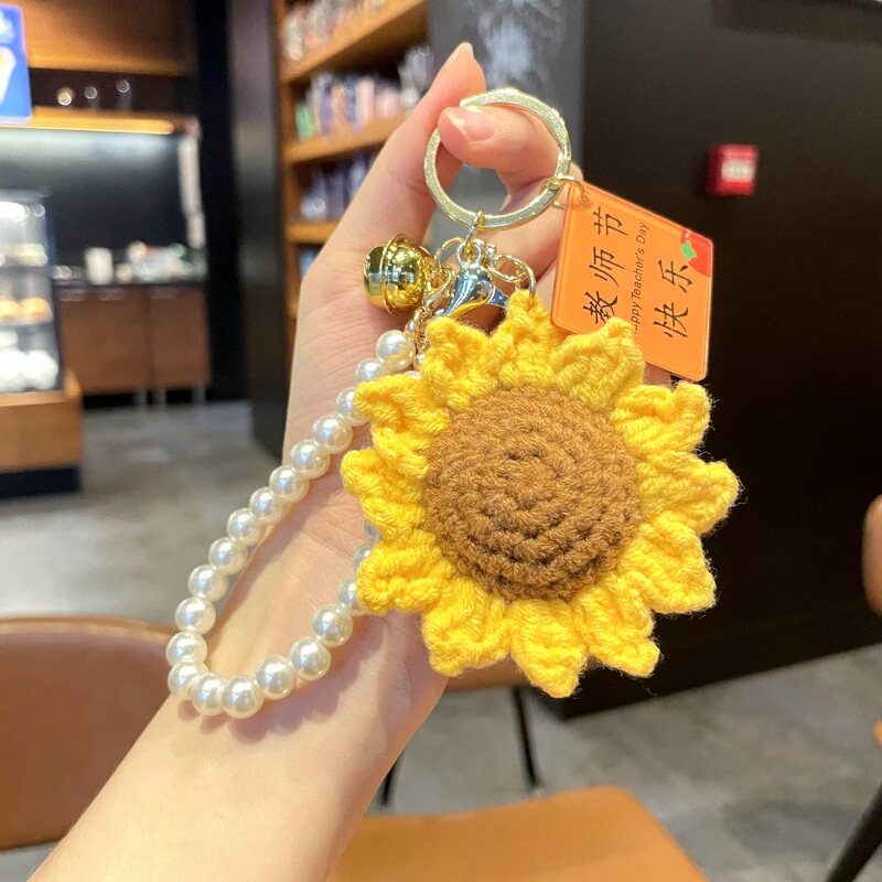教师节礼物送女老师毛线手捧花挂件2025新款创意实用幼儿园送老师|undefined