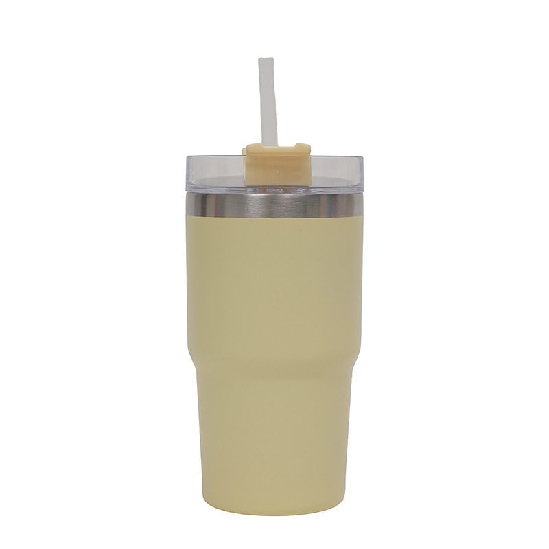 Nuevo coche portátil, taza de coche, taza de hielo, mini taza de aislamiento, linda taza de agua de acero inoxidable de alto valor para mujer