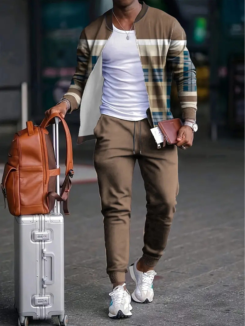 Traje básico simple de dos piezas a juego de colores Venta caliente de todo fósforo chaqueta de talla grande traje de pantalón WL9-ML1