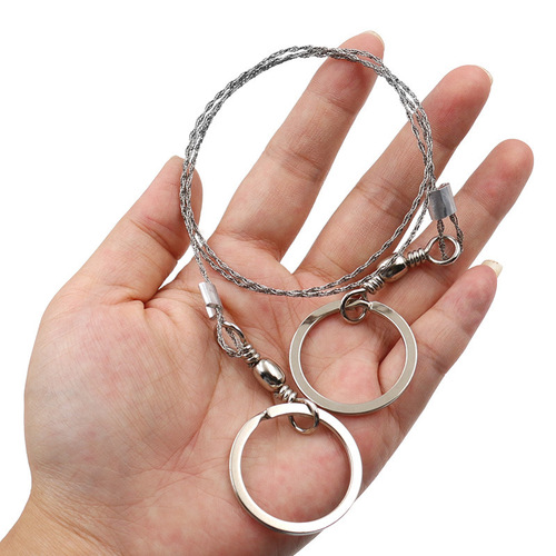 Multipurpose Mini Pocket Saw Wire Saw Stainless Steel Hand Pull Wire Saw Rope Outdoor Camping Survival Equipment Saw