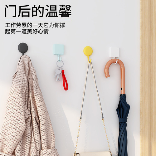 Strong adhesive hook, hole-free and traceless hook for bathroom and kitchen, super-sticky wall-mounted hanger for clothes, kitchen hooks