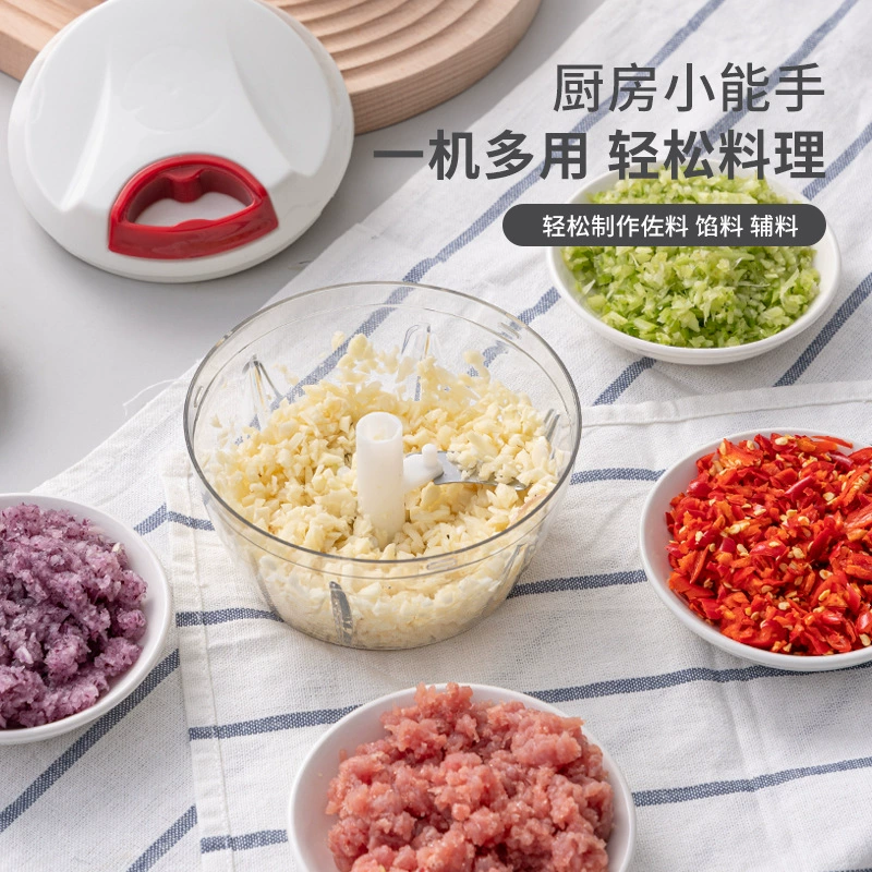Ручная овощерезка с функцией нарезки овощей, кухонный нож, тянущаяся верёвка, механический поворотник, многофункциональная нарезка овощей и фруктов