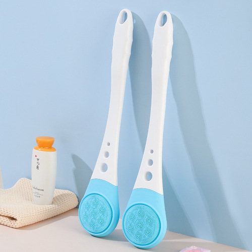 Bath brush massage cleansing two-in-one face wash instrument electric bath rub long handle bath brush silicone waterproof cleaner