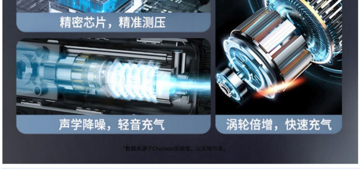 Intelligent digital display wireless car inflator tire inflator car inflator electric car high pressure pump
