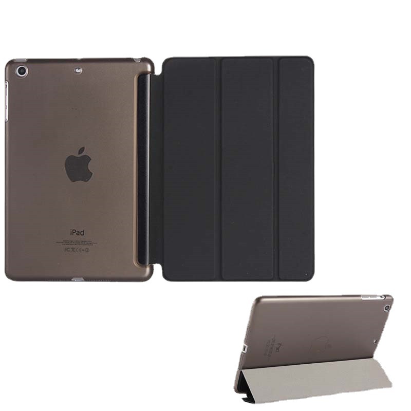 適用新ipad 10.2保護套9.7彈力皮10.5三折保護殼mini345平板皮套