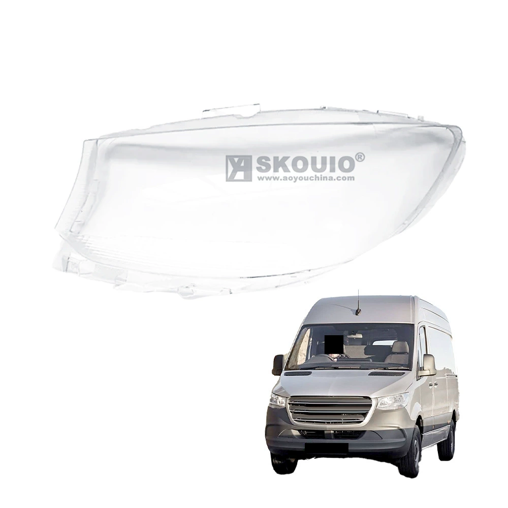 Подходит для Mercedes-Benz Sprinter 2019-2023, крышка фары, корпус лампы, прозрачный абажур фары, высокая прозрачность и долговечность.