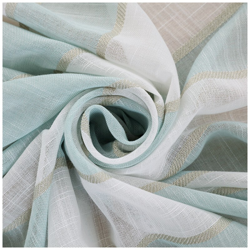 Fashion Window Screen Yarn-dyed Cotton Slub Sludge Sludge Transparent and Impermeable Curtain Window Screen Living Room Bedroom Balcony Fashion Window Screen Yarn-dyed Cotton Slub Sludge Sludge Transparent and Impermeable Curtain Window Screen Living Room Bedroom Balcony
