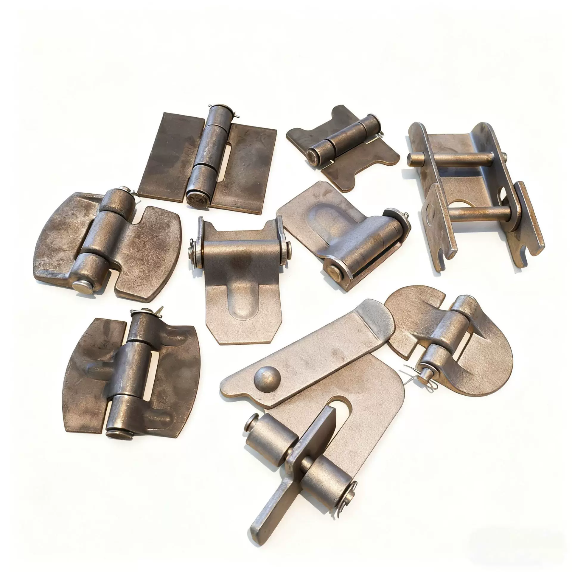 加厚合页厂家 集装箱侧翻货车配件门挡板 货车挂车承重合页车身