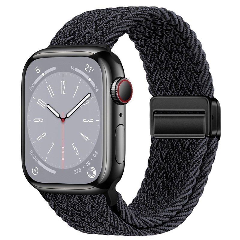 Applewatch10 ナイロン編組磁気時計ストラップ Apple iwach9876 Ultra SE 時計ストラップに適しています。