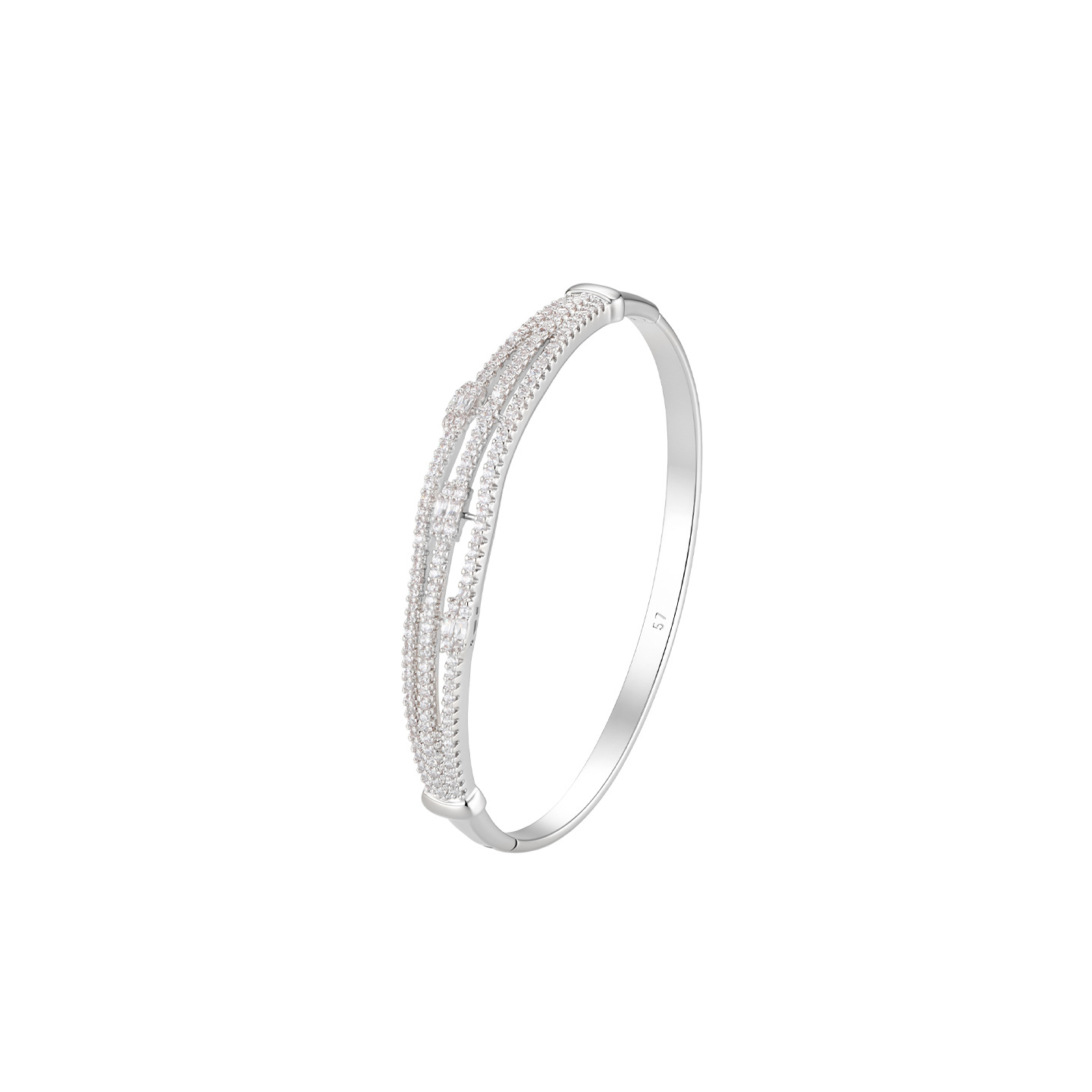 Pulsera Multicapa con Cierre de Aleación de Cobre y Circonia Galvanizada para Mujeres image 6
