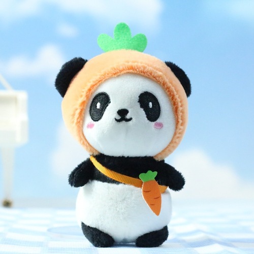 Cute red panda pendant plush toy national treasure giant panda doll bag pendant keychain doll doll