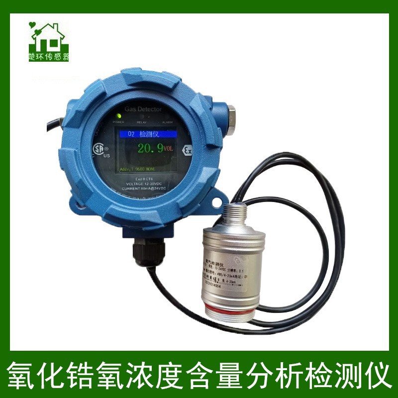 氧气氧化锆氧含量分析仪烟道氧含量变送器氧含量检测仪探头耐高温