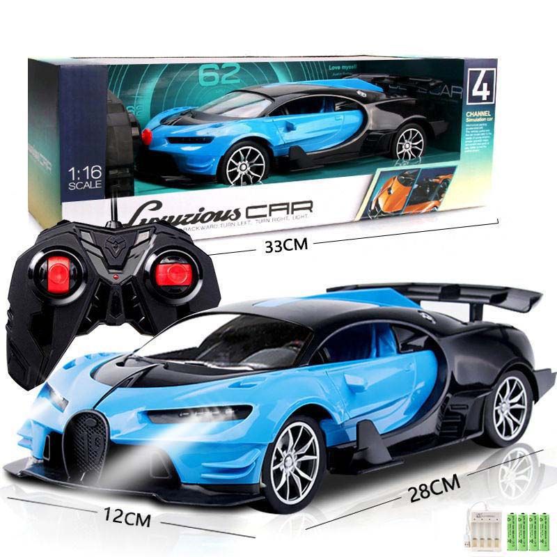 선물 상자가 포함된 블루 부가티 대형 본체