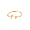 Golden ring with letters, hair accessory, Aliexpress, 18 carat, wholesale