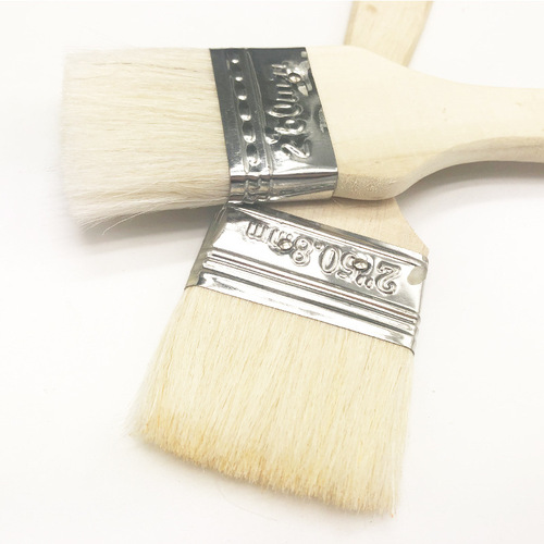 Wool brush soft bristle barbecue brush 1 inch 2 inches 3 inches 4 inches 5 inches water-based paint brush baking brush long handle factory wholesale