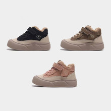 童鞋雪地靴加绒大棉板鞋2025冬季新款加厚男女童防水雪地鞋儿童棉