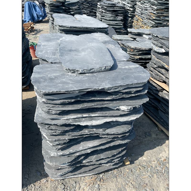Tablero de piedra azul natural, baldosas de jardín, césped, piedra de paso, alfombra antideslizante para exteriores, pavimentación de pies, patio de piedra