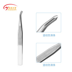 廠家直銷牙醫工具套裝 清潔牙結石 牙垢潔牙 不鏽鋼彎嘴鑷子2件套