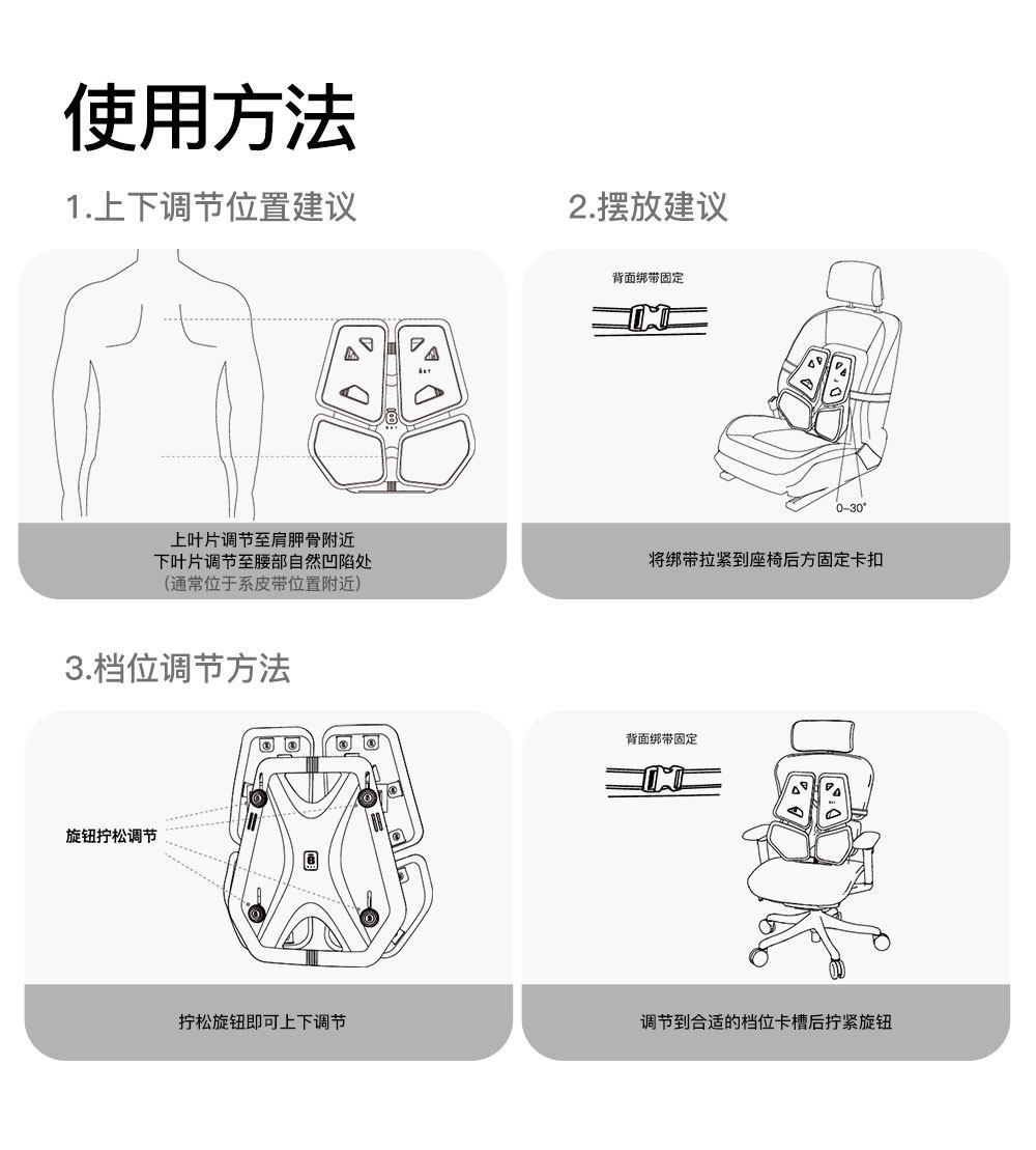 Bkt Car Lumbar Support Cushion for Long Sitting, Office Chair Back Support Cushion