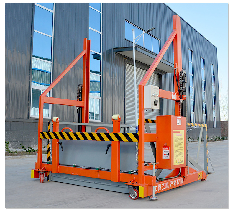Mobile hydraulic loading and unloading lift platform for warehousing and logistics, container forklift loading and unloading mobile unloading platform