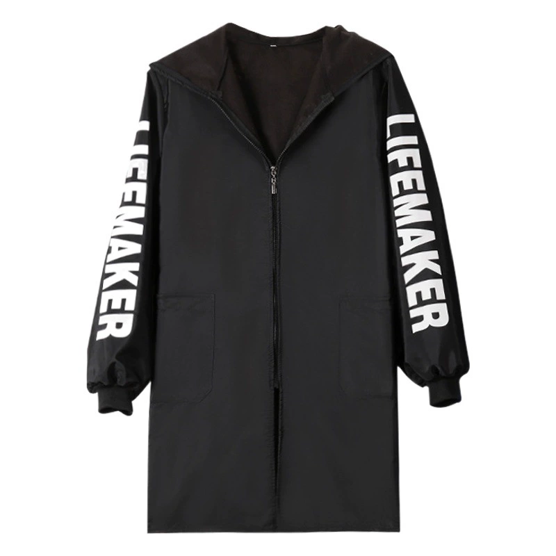 Весенний и осенний плащ для взрослых женщин водонепроницаемый и противообрастающее домашнее кухонное фартук носить комбинезон на молнии с длинными рукавами для взрослых мужчин