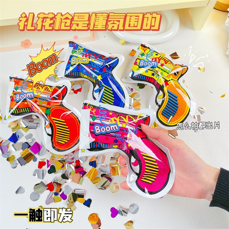 Handheld automatic inflatable children's evening dress, props