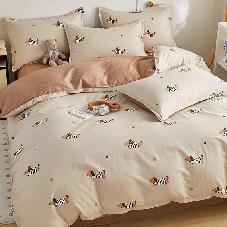 Pequeña cubierta de edredón de algodón fresco 150x180x200x230 cubierta de edredón de algodón completo dormitorio de estudiantes sola edredón individual