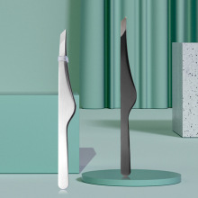 眉夹斜口随身美容工具分段假睫毛工具镊子套装批发日本五金夹子