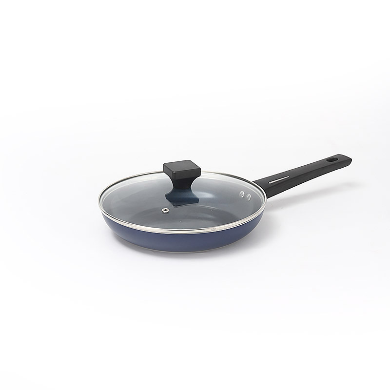 Pan de cerámica transfronteriza antiadherente pan de cerámica azul pan de cerámica casero mini pan de fritura pan de leche set pan de diamante azul