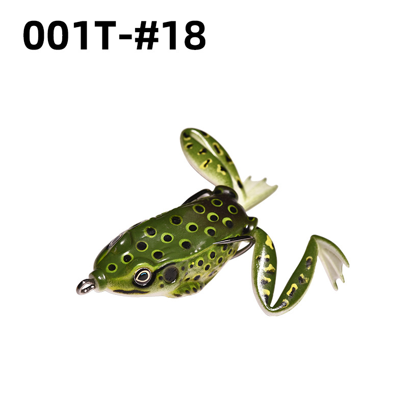 Lei Rana biónica Luya cebo suave Lei Rana cebo de imitación al por mayor tiro largo cebo negro Luya Lei Qiang Rana cebo falso lote