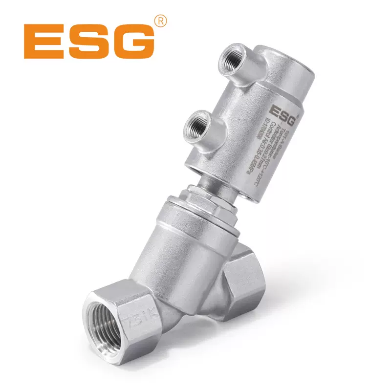 ESG精锐阀门-1AA系列304/316不锈钢无管灌装阀/灌装嘴 气动角座阀