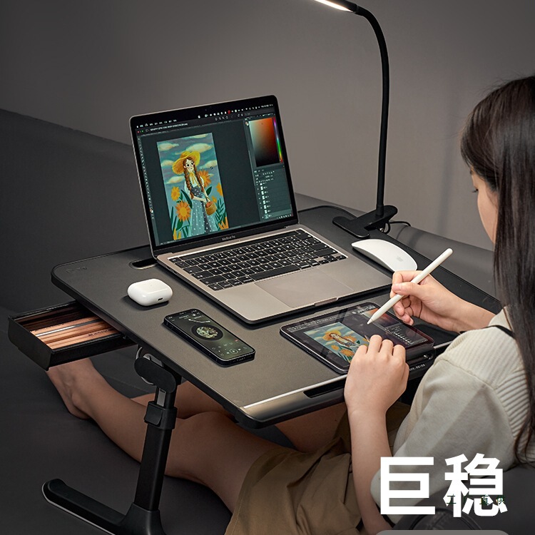 Bed Computer Table Bed Study Table Desk Notebook Placement Desk Office Desk Folding Small Table Dormitory Computer Bed Computer Table Bed Study Table Desk Notebook Placement Desk Office Desk Folding Small Table Dormitory Computer