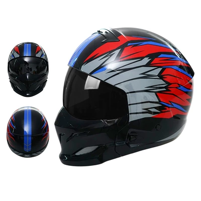 Women, Summer All-Season Scorpion Helmet – Motosiklet kaskı (dəbilqə) - 856-indian-black-lens-m55-56