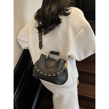 R 30814 Textured chain women's shoulder bag �ʸ�����Ůʿб��