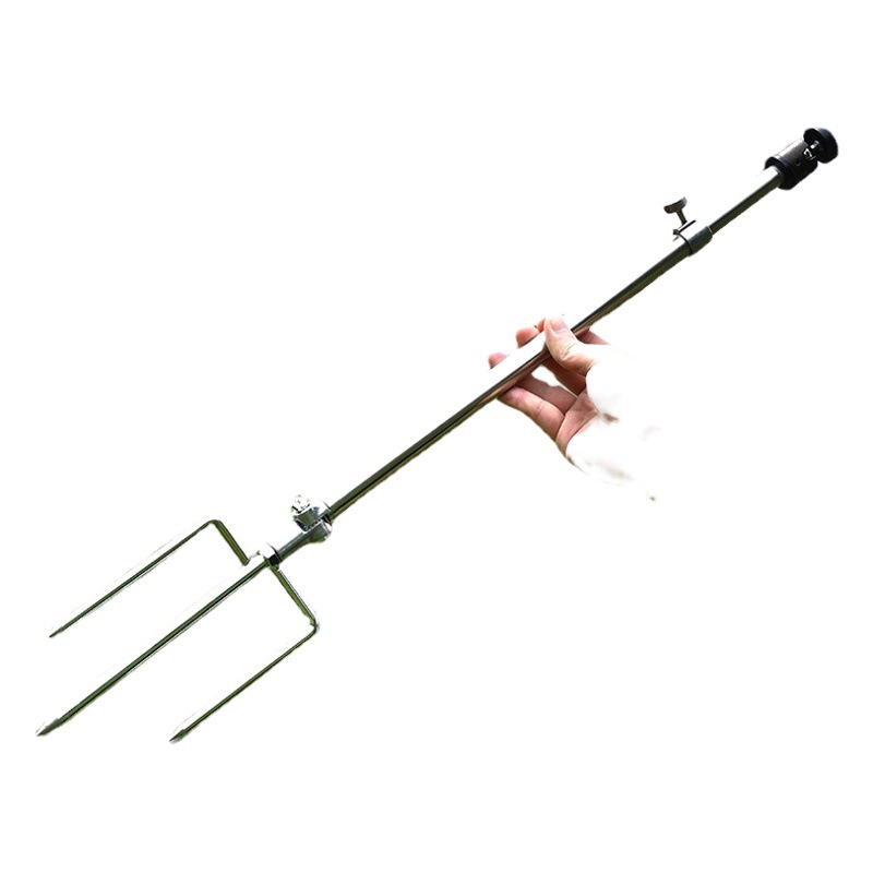 Night Fishing Light Stand, Ground-Insertable Universal Fishing Light Stand, Fishing Box, Fishing Chair, Three-In-One Ground-Insertable Fishing Rod Stand